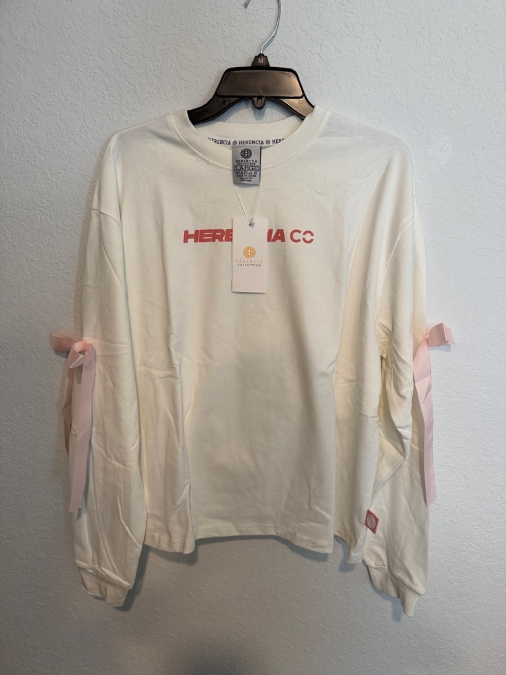 HERENCIA COLLECTION TODO A SU TIEMPO OVERSIZED LONG SLEEVE - L